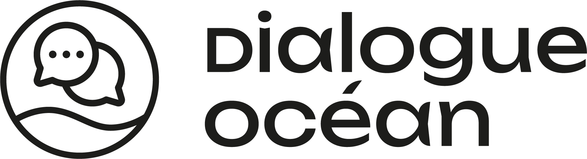 Logo Dialogue Océan noir